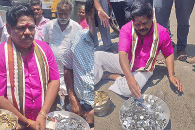 'ચિલ્લર મેન' ઉમેદવાર 25 હજારના સિક્કા લઈને પહોંચ્યો પોતાનું નામંકન દાખલ કરવા માટે, ક્લેકટરને પણ આવી ગયા આંખે અંધારા !