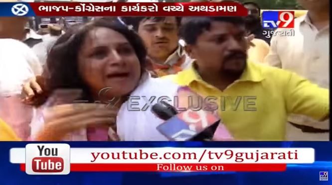 સુરતમાં ભાજપ અને કોંગ્રેસના કાર્યકરો વચ્ચે મારામારી