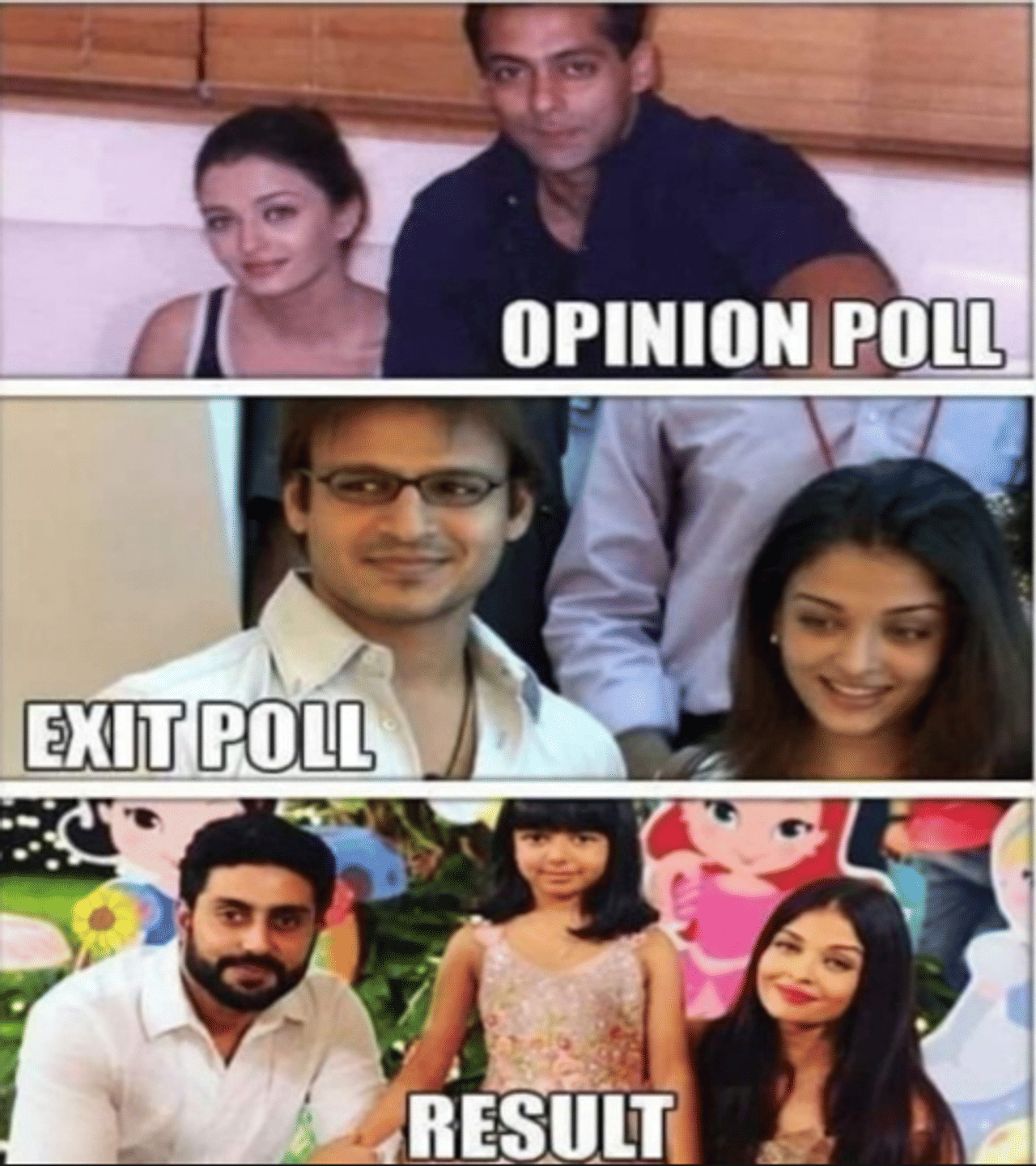 ચૂંટણીના એગ્ઝિટ પોલ બાદ સોશિયલ મીડિયામાં ફરતો આ ફોટો વિવેક ઑબેરોયે TWEET કર્યો અને વિવાદમાં ફંસાઈ ગયો