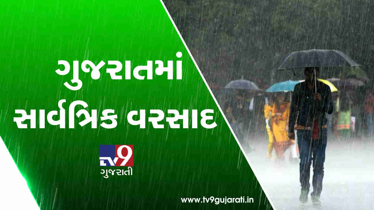 સમગ્ર ગુજરાત પર મેઘરાજા મહેરબાન, રાજ્યના મોટા ભાગના જિલ્લાઓમાં વરસાદ યથાવત, જુઓ VIDEO