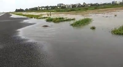 મુંબઈમાં ભારે વરસાદ, ટ્રેનો રદ કરાઈ, એરપોર્ટના રન-વે પર માછલીઓ તરી રહી છે!