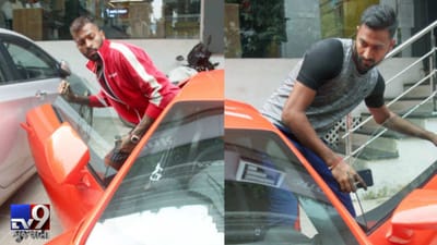 મુંબઈમાં પોતાની નવી લેમ્બોર્ગીની સાથે ક્રિકેટની દુનિયાના ઓલરાઉન્ડર પંડ્યા બ્રધર્સનો VIDEO વાઈરલ