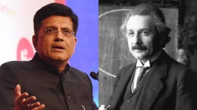 5 લાખ કરોડની અર્થવ્યવસ્થાના પ્રશ્ન પર રેલ પ્રધાન પીયૂષ ગોયલે ન્યૂટન અને આઈન્સ્ટાઈનને ભેળવી દીધા