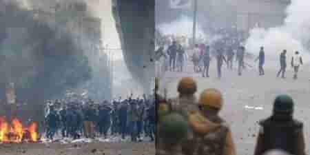 કેવી રીતે દિલ્હીમાં સુરક્ષાદળ અને પ્રદર્શનકારીઓ વચ્ચે અથડામણ થઈ, જુઓ VIDEO