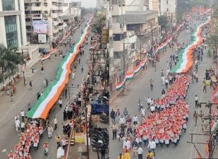 રાજકોટઃ CAAના સમર્થનમાં તિરંગા યાત્રાનો પ્રારંભ, CM રૂપાણીના હસ્તે બહુમાળી ભવન ચોકથી યાત્રાનું પ્રસ્થાન