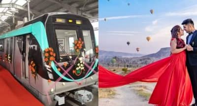 વાહ! ચાલતી મેટ્રો ટ્રેનમાં પણ કરાવી શકશો પ્રિ-વેડિંગ શૂટ, જાણો કેટલો ખર્ચ થશે?