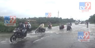 ગીરસોમનાથ: નેશનલ હાઈવે પાણીમાં ગરકાવ, લોકો ત્રસ્ત અને તંત્ર નિંદ્રાધીન