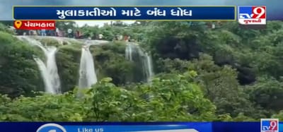 VIDEO: પંચમહાલમાં આવેલા હાથણી માતાનો ધોધ મુલાકાતીઓ માટે કરાયો બંધ, મોટી સંખ્યામાં પ્રવાસીઓ ઉમટતા હોવાથી લેવાયો નિર્ણય