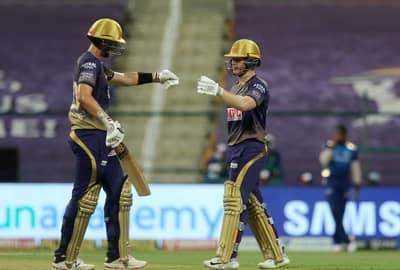 T-20 લીગ: KKRએ મુંબઈ સામે 5 વિકેટ ગુમાવીને 148 રનનો સ્કોર કર્યો, કમિન્સની ફીફટી, ચાહરની બે વિકેટ