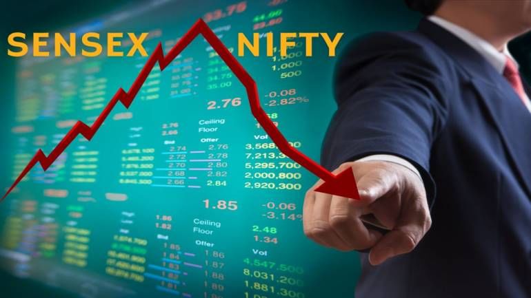 STOCK MARKET: આખરે બજારની વૃદ્ધિને લાગી બ્રેક, SENSEX 263.72 અને NIFTY 53.25 અંક તૂટ્યો