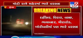 મુંબઈ શહેરમાં મોડી રાત્રે ભારે વરસાદ ખાબક્યો, જુઓ VIDEO