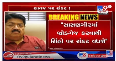 સાસણગીરમાં રેલવે લાઇન રુપાંતરણને લઇ પરિમલ નથવાણીનો વિરોધ, બ્રોડગેજ કરવાથી સિંહો પર સંકટ વધશે: નથવાણી