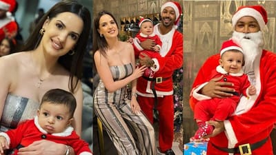 Christmas: હાર્દિક પંડ્યા બન્યો શાંતાક્લોસ, પત્નિ અને પુત્ર સાથે શેર કરી તસ્વીર