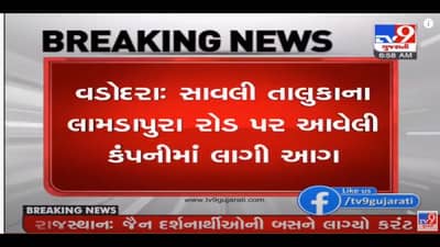 VADODRA : સાવલીના લામડાપુરામાં સંદીપ એન્ટરપ્રાઇઝ કંપનીમાં આગ લાગી, આગ લાગવાનું કારણ અકબંધ