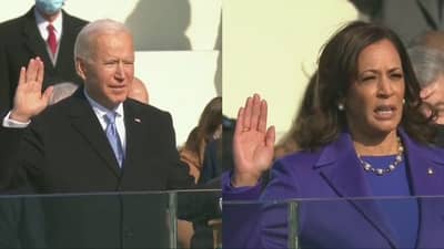 અમેરિકાના રાષ્ટ્રપતિ તરીકે Joe Biden અને ઉપરાષ્ટ્રપતિ તરીકે Kamala Harrisએ લીધા શપથ