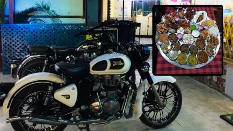 If you eat this restaurant's 'Bullet Thali' in 1 hour, you'll get Royal Enfield 