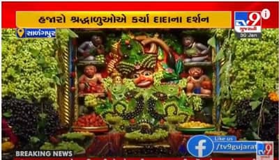 BOTAD : સાળંગપુર કષ્ટભંજન હનુમાનજીને દ્રાક્ષનો ભવ્ય અન્નકૂટ ધરાવાયો