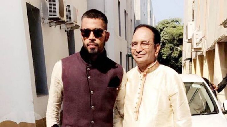 hardik pandya father died because of heart attack
