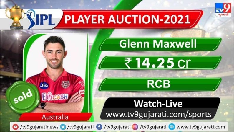 IPL Auction 2021 Gleen Maxwell