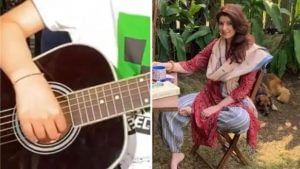 મમ્મી Twinkle Khanna માટે પુત્રી નિતારાએ વગાડ્યું ગિટાર, અભિનેત્રીએ વીડિયો શેર કર્યોં