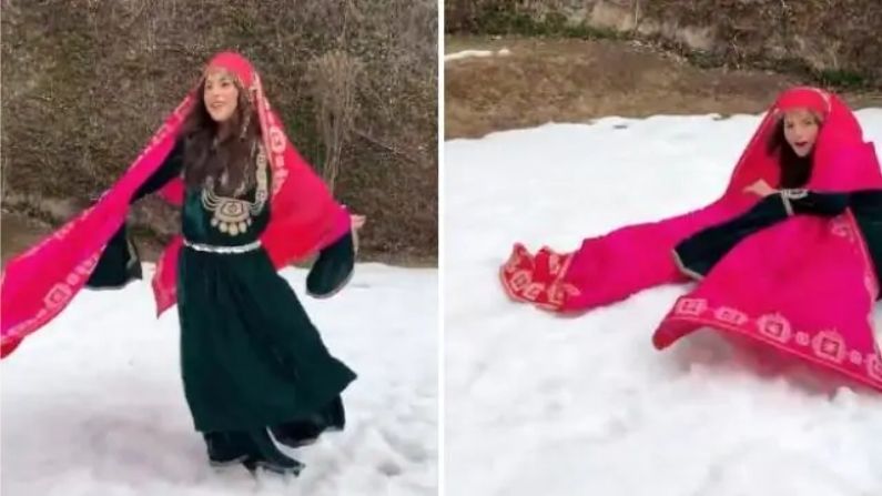 બરફ પર નાચતી વખતે Shehnaaz Gill ગબડી પડી, વિડિયો જોઈને હસીને થશો લોટપોટ