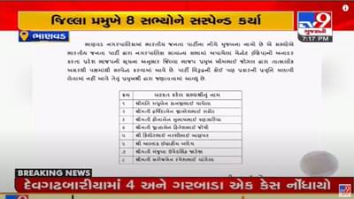 DWARAKA : ભાણવડ ભાજપમાં આંતરિક ડખો, વ્હીપના અનાદર બદલ આઠ સભ્યો સસ્પેન્ડ