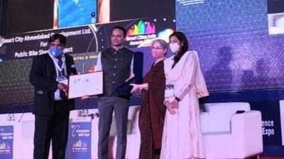 અમદાવાદને સ્માર્ટ સિટી ઈન્ડિયા-2021 એકસ્પો અંતર્ગત ત્રણ કેટેગરીમાં રાષ્ટ્રીય એવોર્ડ
