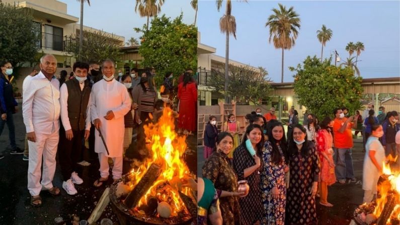 અમેરિકામાં ભારતીય સંસ્કૃતિને ધબકતી રાખવા ગુજરાતીઓએ કરી હોળીની ઉજવણી 