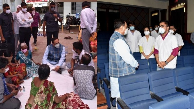 જામનગર: દર્દીઓના પરીવાર સાથે બેસીને મુખ્યમંત્રીએ ખબર અંતર પુછયા, સાથે હોસ્પિટલ સ્ટાફની કામગીરીને બિરદાવી