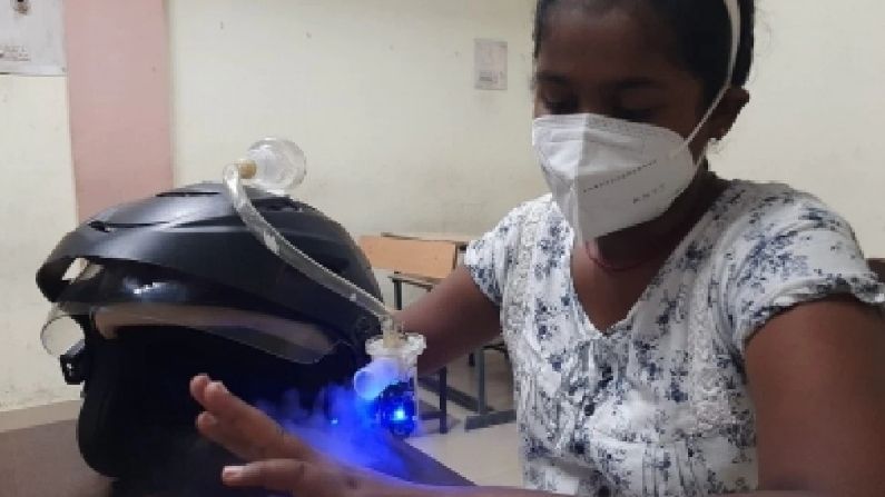 જોરદાર શોધ: ધોરણ 6 ની વિદ્યાર્થીનીએ બનાવ્યું એવું હેલ્મેટ, જે કોરોનાથી બચાવે અને ઈમરજન્સીમાં મદદ કરે