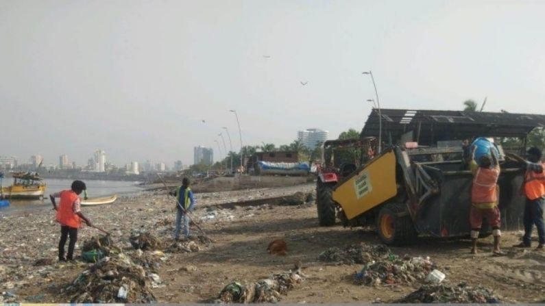 Tauktae Effect : ચક્રવાત બાદ મુંબઇના સમુ્દ્રકિનારે એકત્ર થયેલા 153 ટન ઘન કચરાનો માત્ર ચાર દિવસમાં નિકાલ