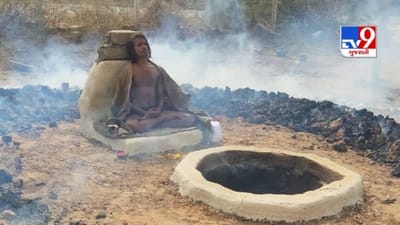 Banaskantha: થરાદમાં પંકજમુનિએ શરૂ કરી 11 દિવસની કઠોર અગ્નિ તપસ્યા, કોરોનાની બિમારીથી રાહત અપાવવાનો ઉદ્દેશ્ય