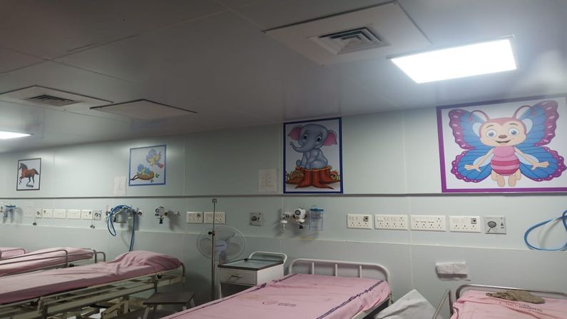 Ahmedabad : આ હોસ્પિટલ જોઇને આપને લાગશે નહીં કે સિવિલના વોર્ડ છે, ત્રીજી લહેર સામે બાળકો માટે વિશેષ વોર્ડ તૈયાર