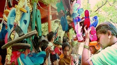 Bhakti :અહીં ચંપલની માળા લઈને ભક્તો આવે છે મંદિરે ! જાણો મનશાપૂર્તિની સૌથી રસપ્રદ પ્રથા !