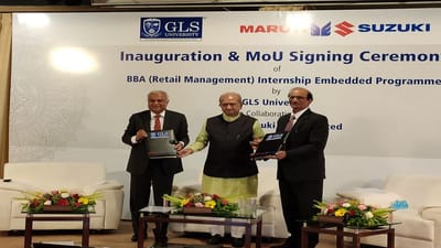Gujarat : ડિગ્રીની સાથે નોકરીની ગેરેન્ટી આપતો પ્રથમ કોર્સ શરૂ થશે, GLS યુનિવર્સિટીએ મારૂતિ સુઝુકી ઇન્ડિયા સાથે MOU કર્યા