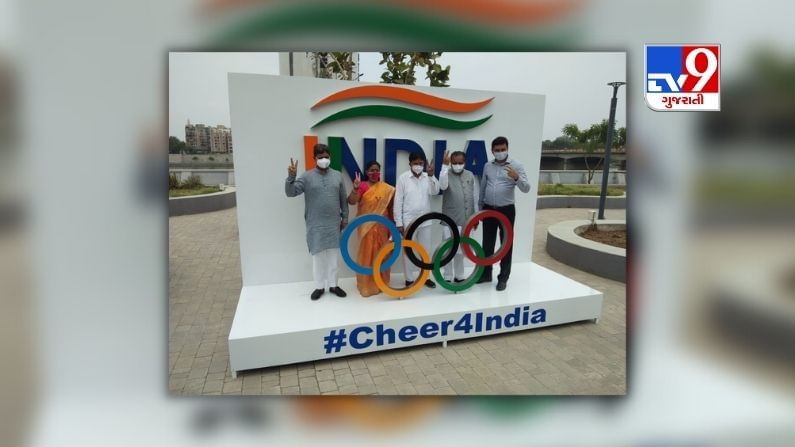 Ahmedabad Cheer for India Campaign, Selfie Point on Riverfront
