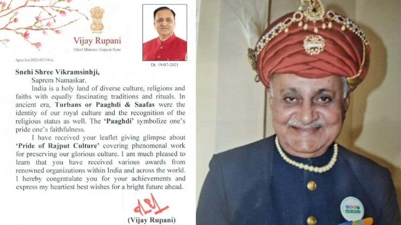 Jamnagar: પાઘડીની કલાકારીને મુખ્યપ્રધાને બીરદાવી, પાઘડી બનાવનાર કલાકારને પાઠવી શુભેચ્છા