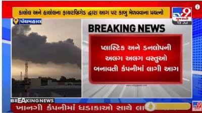 Panchmahal: કાલોલ GIDCની ખાનગી કંપનીમાં ભીષણ આગ, ફાયર બ્રિગેડની ટીમ ઘટના સ્થળે