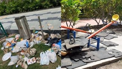 Surat: હવે કોની ભૂલ કાઢશો? વેસુ કેનાલ વોક વે પર તોફાની તત્વોએ પહોંચાડ્યું જુઓ કેવું નુકશાન!