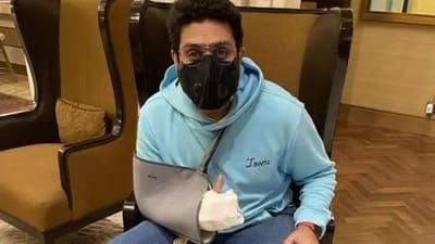 સર્જરી બાદ અભિષેકે તસ્વીર સાથે શેર કર્યો અમિતાભનો આ ફેમસ ડાયલોગ, જાણો શું કહ્યું અભિનેતાએ