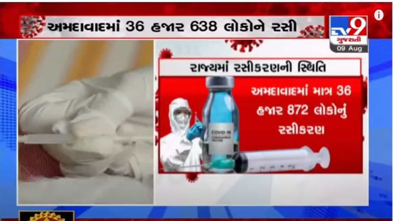 GUJARAT : રાજ્યમાં 8 ઓગષ્ટે 3.85 લાખ લોકોનું રસીકરણ થયું,  કુલ રસીકરણનો આંકડો 3.65 કરોડ થયો