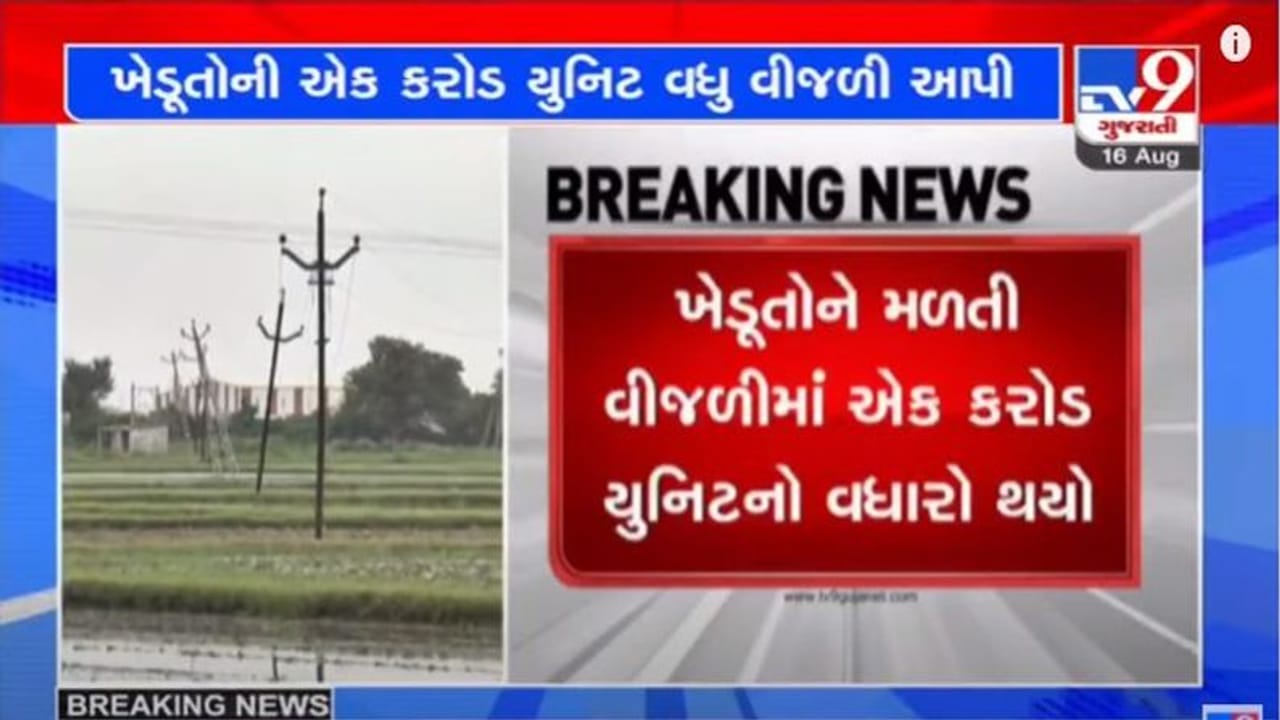 GANDHINAGAR : રાજ્યમાં ખેડૂતોને મળતા વીજ પુરવઠામાં ધરખમ વધારો કરવામાં આવ્યો GANDHINAGAR : રાજ્યમાં ખેડૂતોને મળતા વીજ પુરવઠામાં ધરખમ વધારો કરવામાં આવ્યો