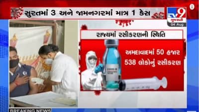 GUJARAT : 3 ઓગષ્ટે 3.43 લાખ લોકોનું રસીકરણ,  3.44 કરોડથી વધારે ડોઝનું કુલ રસીકરણ થયું
