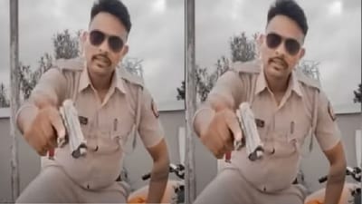 Video: 'કાયદામાં રહેશો તો ફાયદામાં રહેશો'આ બોલતી વખતે હાથમાં પિસ્તોલ સાથે બનાવ્યો વીડિયો, સિંઘમ બનવાના શોખમા પોલીસકર્મી થયો સસ્પેન્ડ