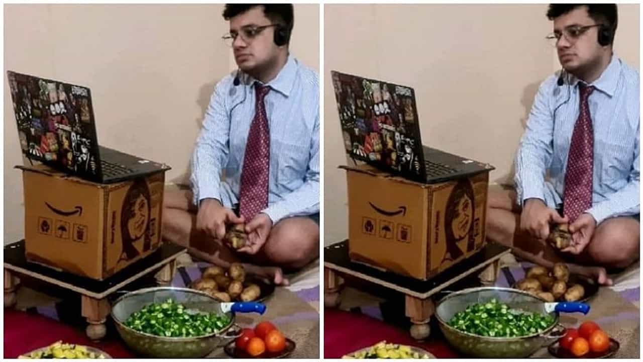 Work From Homeની એક તસવીર જોઈને યુઝર્સ આપી કંઈક આવી પ્રતિક્રિયા, જોઈને તમે પણ રહી જશો દંગ !