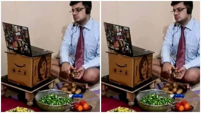 Work From Homeની એક તસવીર જોઈને યુઝર્સ આપી કંઈક આવી પ્રતિક્રિયા, જોઈને તમે પણ રહી જશો દંગ !