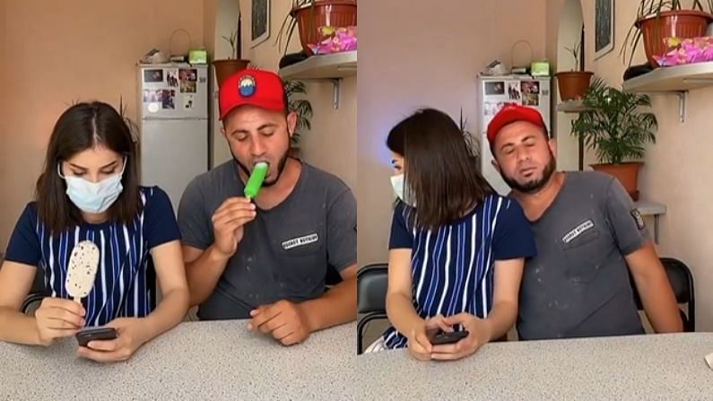 Viral Video: મમ્મી-પપ્પા ખાઈ રહ્યા હતા આઈસ્ક્રીમ, અચાનક આવી ગયો દીકરો- પછી જે થયું તે જોઈને હસીને લોટપોટ થઈ જશો