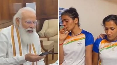 PM Modi : વડાપ્રધાન નરેન્દ્ર મોદીએ ભારતીય મહિલા હોકી ટીમની ખેલાડીઓ સાથે ફોન પર કરી વાત, ખેલાડીઓની આંખમાં આવ્યા આસું