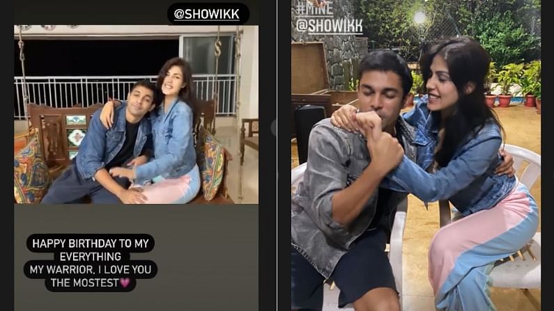 Rhea Chakraborty shared a post on her brother’s birthday