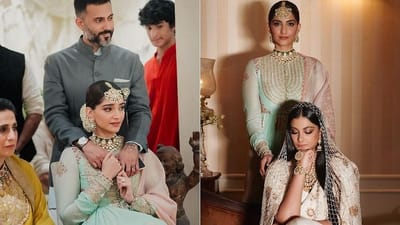 અનિલ કપૂરની નાની દિકરી રિયા કપૂર (Rhea Kapoor) લગ્નના બંધનમાં બંધાઇ ગઇ છે. રિયાએ પોતાના બોયફ્રેન્ડ કરણ બૂલાની (Karan Bulani) સાથે 14 ઓગસ્ટના રોજ લગ્ન કરી લીધા છે. રિયાની બહેન સોનમ કપૂરે સોશિયલ મીડિયા પર લગ્નની કેટલીક તસવીરો શેયર કરી છે. બહેનના લગ્નમાં સોનમ (Sonam Kapoor) ભાવુક થઇ ગઇ હતી.